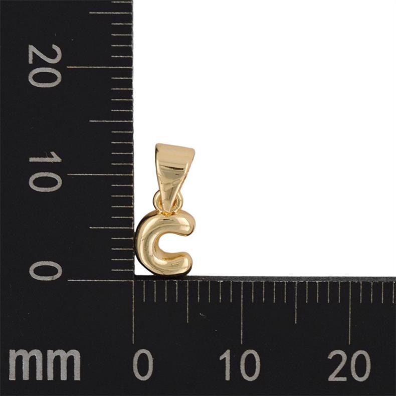 1 Stück 5mm * 15mm Kupfer Vergoldet Brief Poliert Anhänger display picture 11