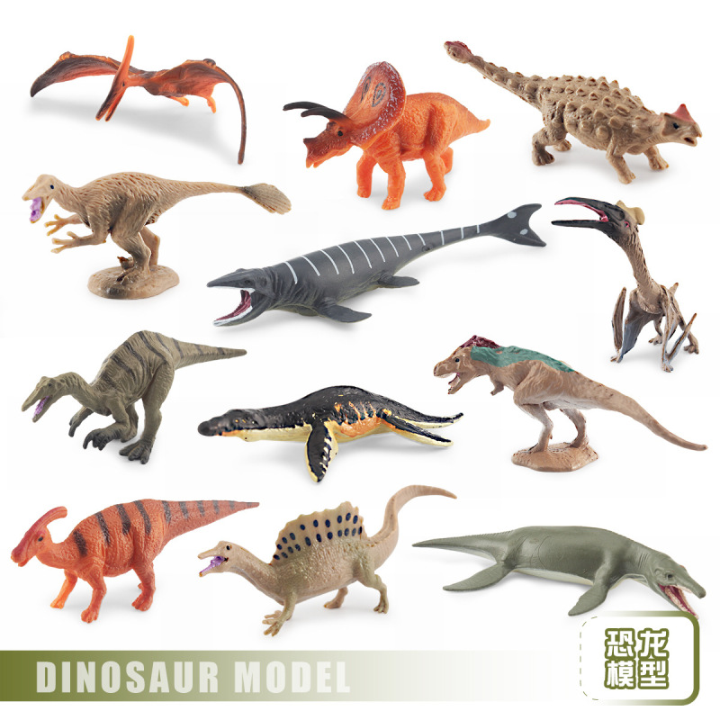 ジュラ紀恐竜シミュレーションミニヴェロキラプトルトリケラトプスステゴサウルス小さな恐竜モデルおもちゃセット卸売|undefined