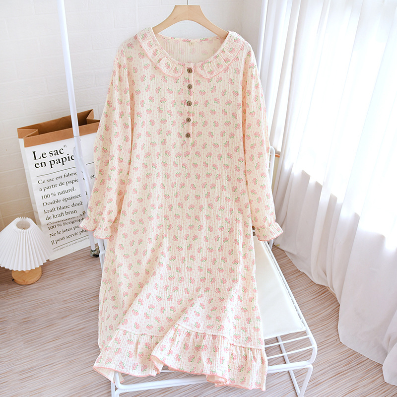 LYZバラの花-クレープ長袖ホルターネックスカート