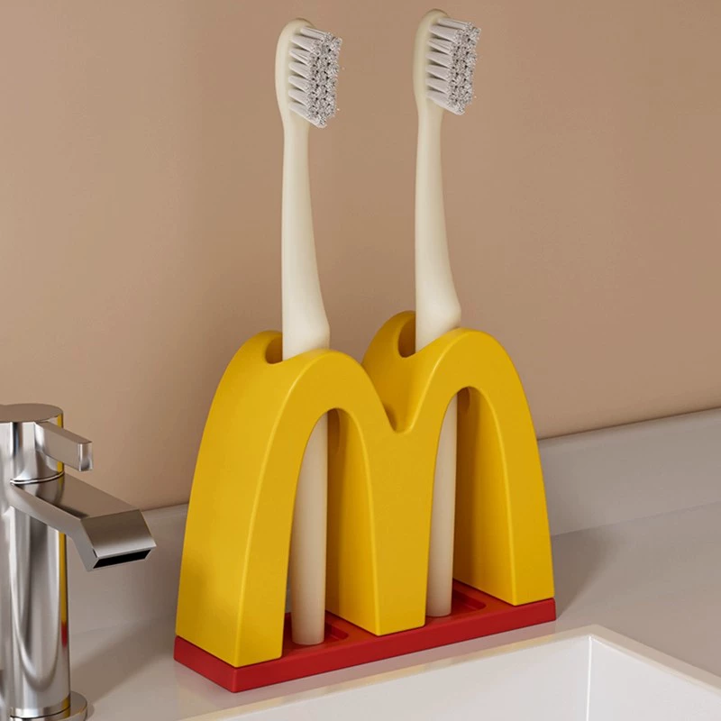 Держатель для зубной щетки со стойкой для хранения McDonald's без сверления, держатель для зубной щетки в ванной комнате унитаз зубная паста держатель