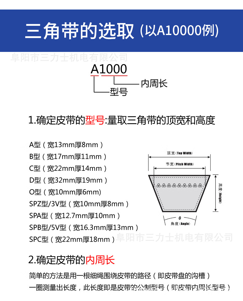 Sanlux Triangle Belt D-Type Series (5334-7943) Industrial and Agricultural Machinery Rubber Transmission V-Belt
