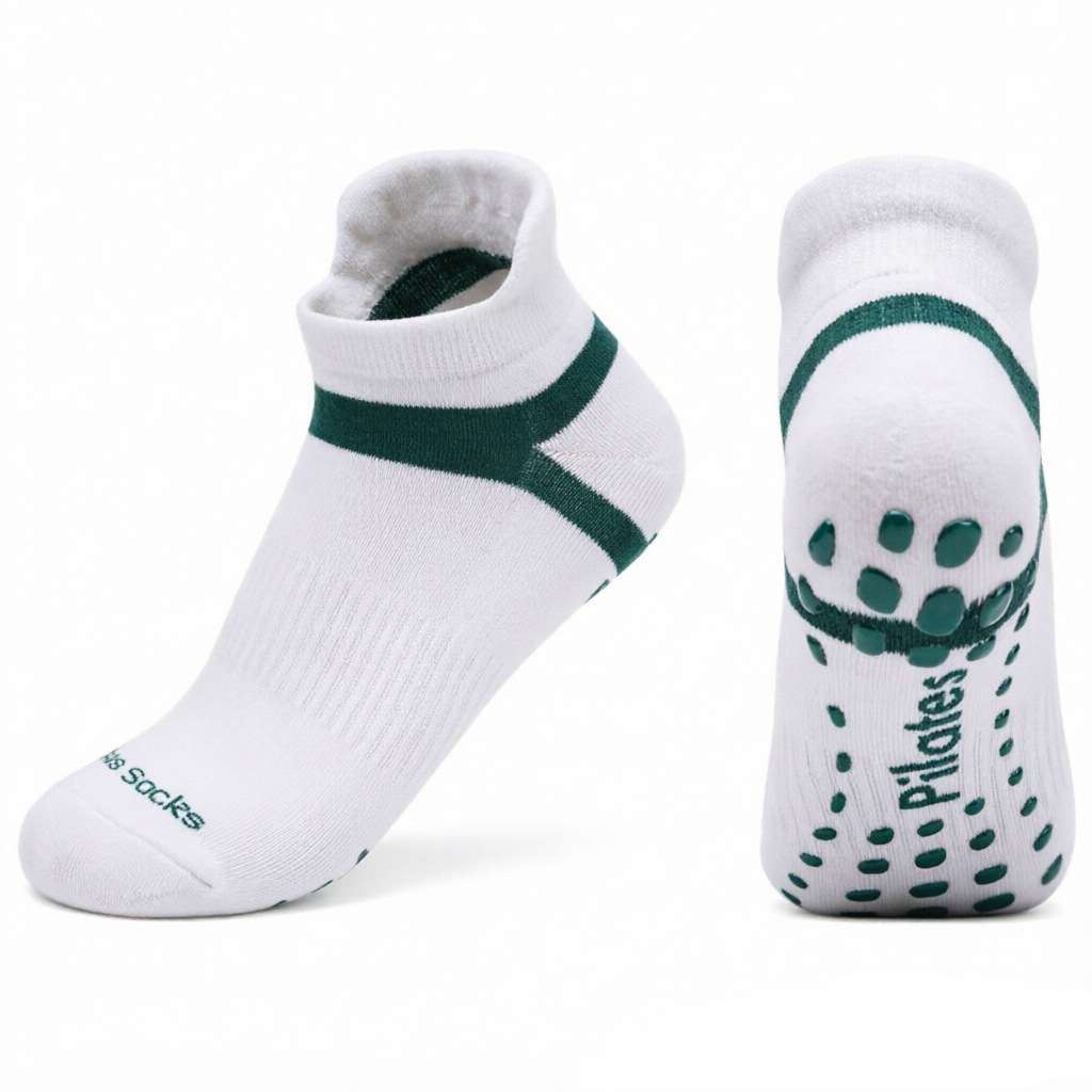[Artículo de alta demanda] Calcetines de yoga antideslizantes para entrenamiento de Pilates en estudio profesional, de tela de rizo peinado, para hombres y mujeres image 16