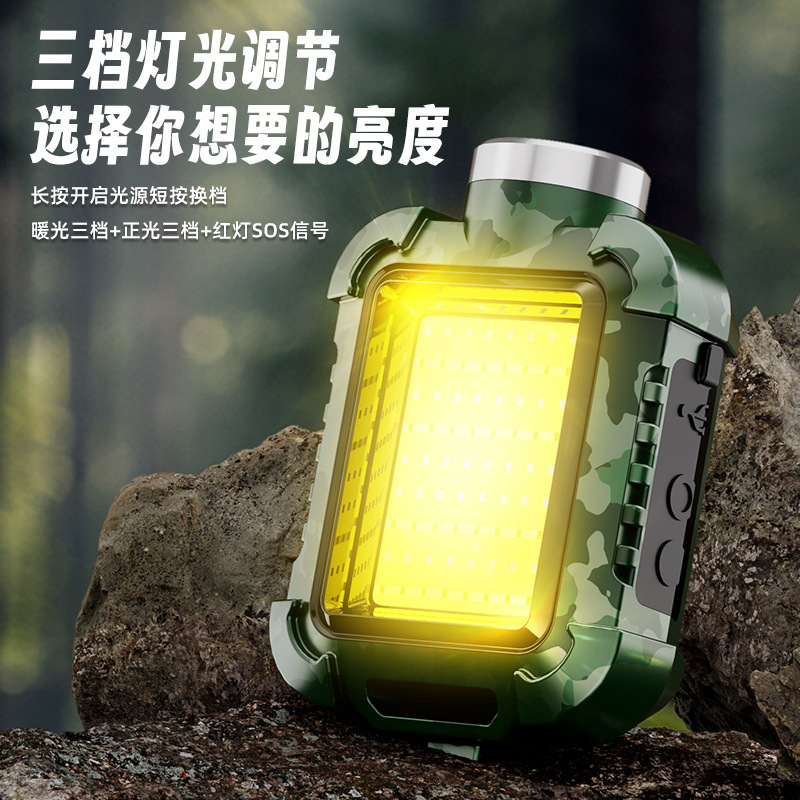多功能户外露营灯 COB自行车夜骑灯头戴灯野营帐篷照明迷你手电筒|undefined