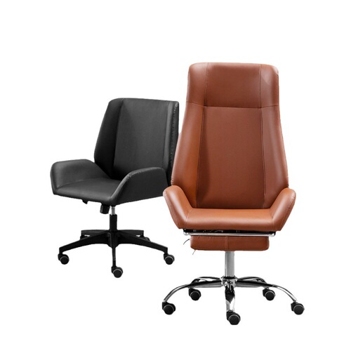 Office chair modern minimalist genuine leather executive chair comfortable for long sitting, can lie down, computer chair, height adjustable ergonomic chair