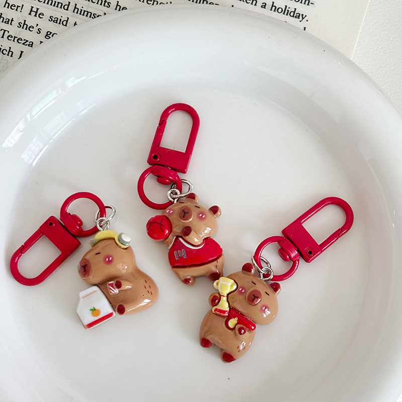 音楽運動の小さい皮の鍵は少女の心の学生を掛けて親友の贈り物のカップルを飾ってペンダントを飾ります。