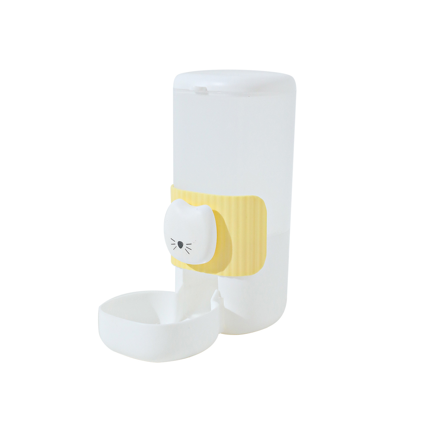 Lavabo para perros colgante fijo, jaula para perros, cara de gato colgante, alimentador de agua automático, cuenco para perros, anti-volteo