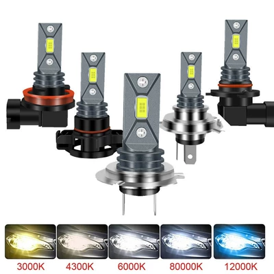 Yeni Avtomobil LED Ön Duman Lampası H4 H7 H8 H11 9005 9006 H16 CSP