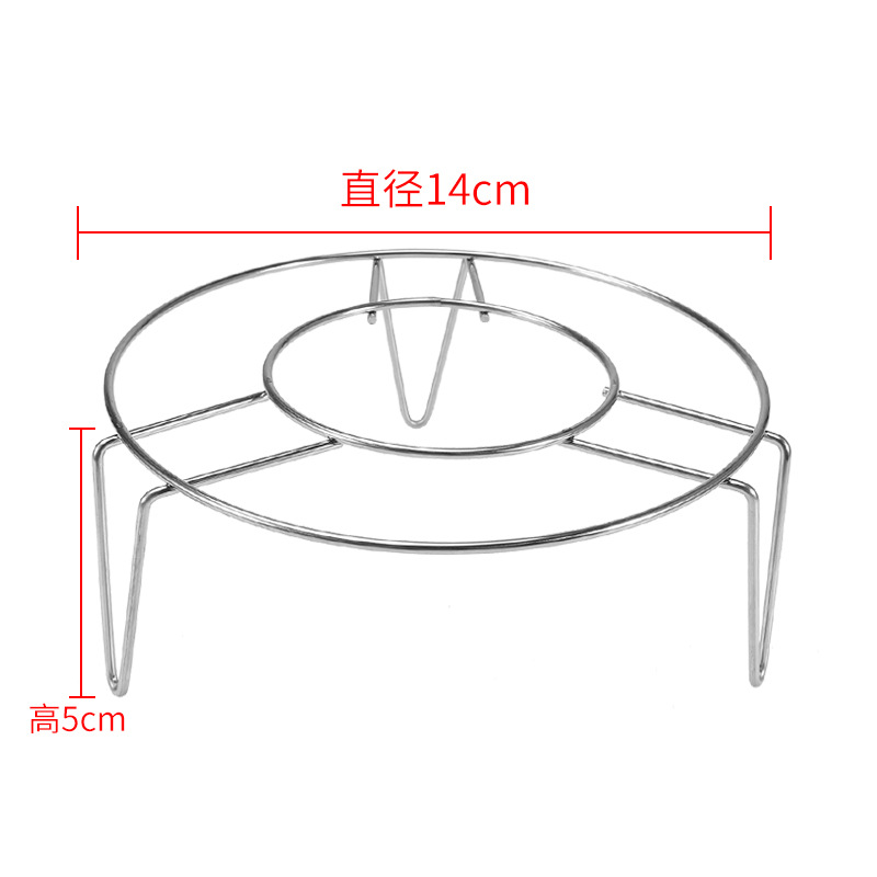 Triángulo de acero inoxidable bollo al vapor a prueba de agua estante hogar cocina multifunción olla vapor mini