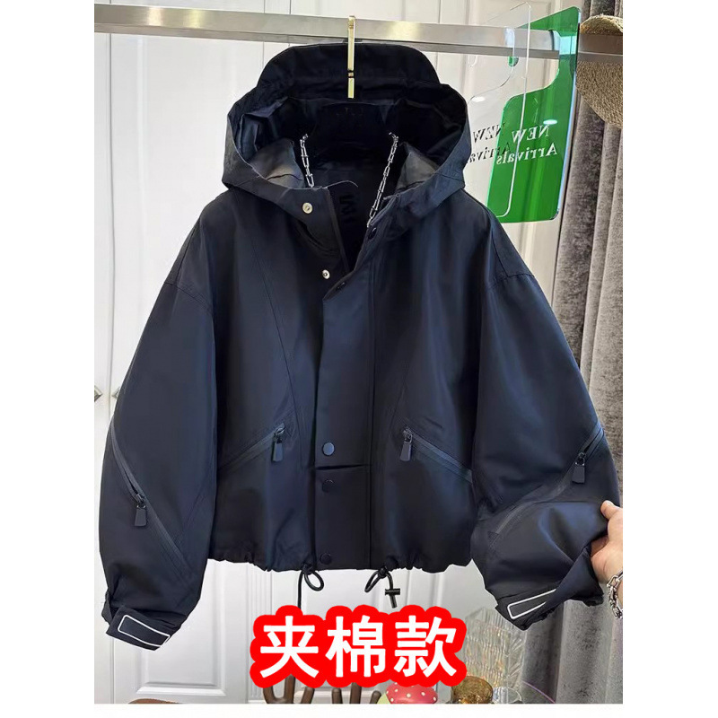 短款冲锋衣工装外套女春秋季2025新款爆款独特别致小个子休闲夹克|undefined