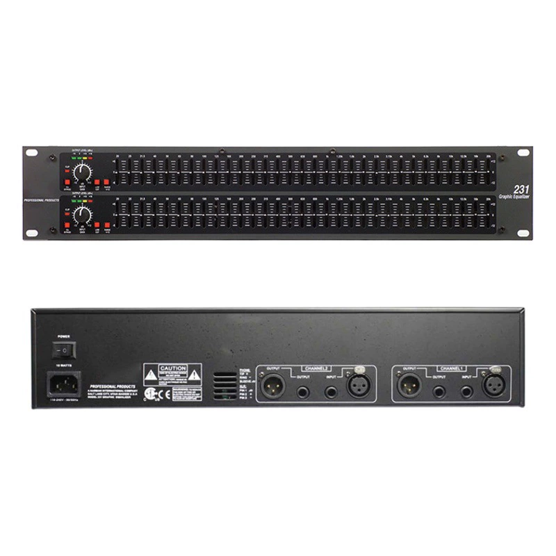 Прямые поставки с завода: двухдиапазонный эквалайзер DBX231 / профессиональный 31-полосный / эксклюзивная трансграничная поставка 215 / хит продаж для международного рынка