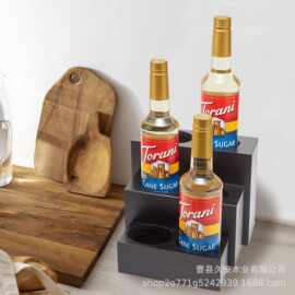 木质咖啡糖浆收纳架多层木质调味瓶架酒吧台面展示架吧台鸡尾酒架