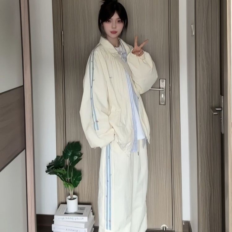 少女韩版宽松显瘦套装时尚秋季开衫跑步卫衣休闲两件套卫衣套装|undefined