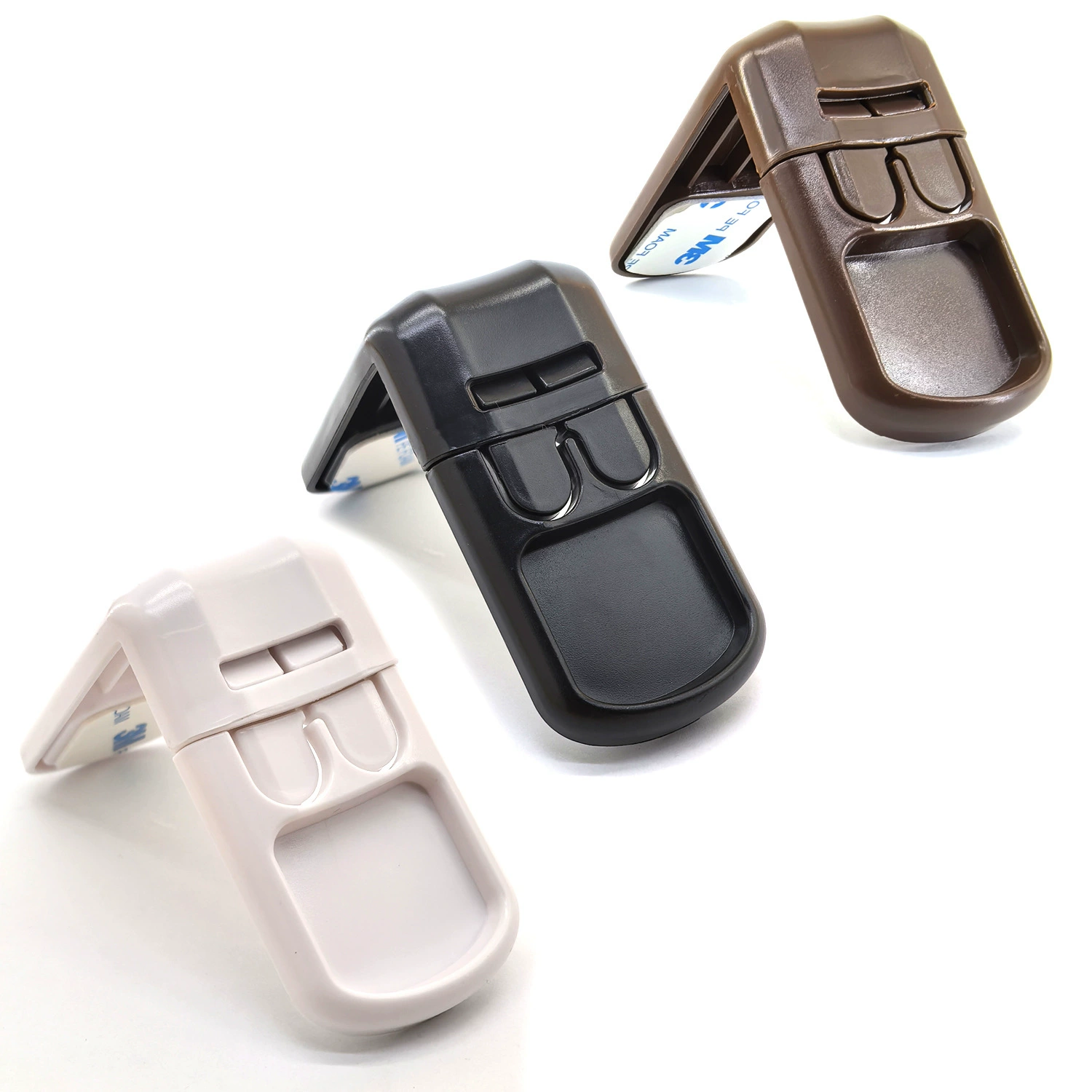 Новые Двойные кнопки замка шкафа продуктов безопасности младенца/замка шкафа белые 90 градусов прямоугольный замок