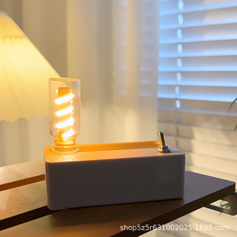 Creativa mecánica magnética luz nocturna decoración de escritorio dormitorio luz ambiental descompresión de campamento al aire libre