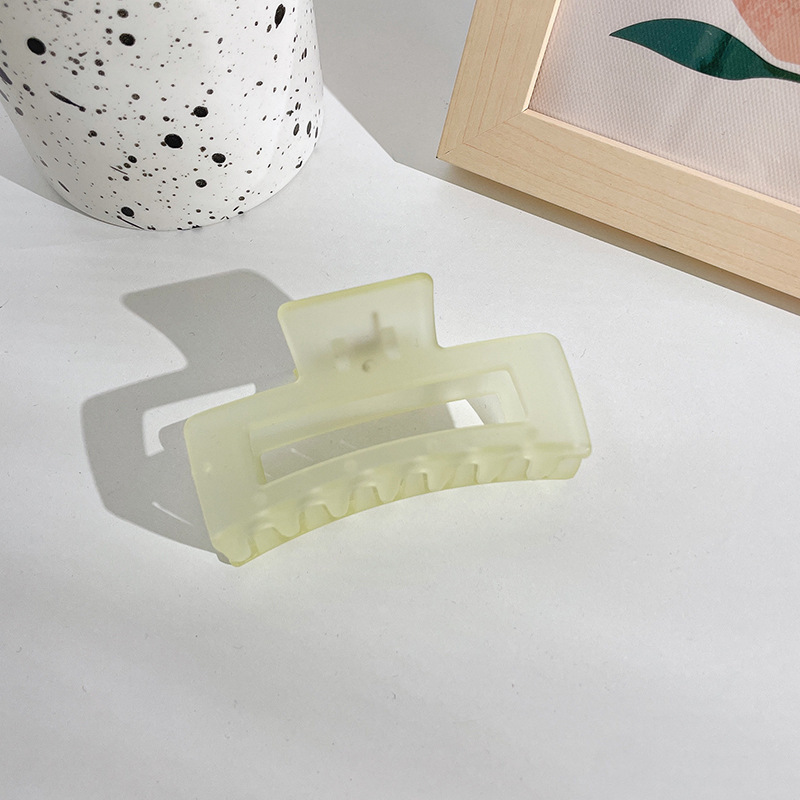 Clip de garra grande Placa de horquilla de acrílico horquilla hembra elegante temperamento tiburón clip tocado clip de Cabeza trasera horquilla