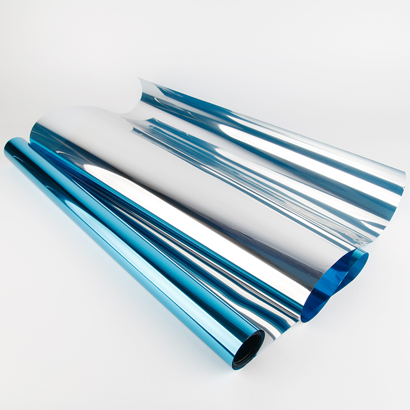 라이트 블루 실버 [색상 상자] 거울 단일 투명