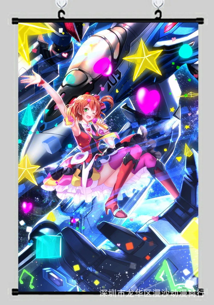 Плакат Macross F, высокоразрешённые обои, орхидея, анимационная игра, двухмерные окружные свитки, патчинг