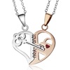 Brainteaser heart shaped for beloved, necklace, accessory for St. Valentine's Day, wholesale