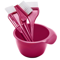 Hair dye brush set, hair salon professional oil comb set for hair dyeing, five-piece oil bowl set