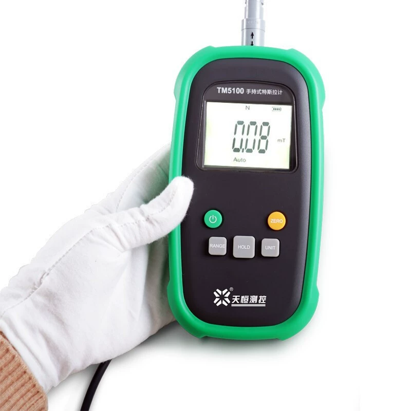 Цифровой измеритель уровня гаусса Tianheng TM5100-5, измеритель Тесла, детектор магнитного поля, измеритель силы магнитного поля
