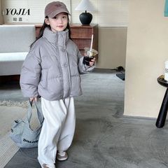 女の子の綿入りジャケット韓国版2025新しいホットスタイルのパンジャケットアウターウェア