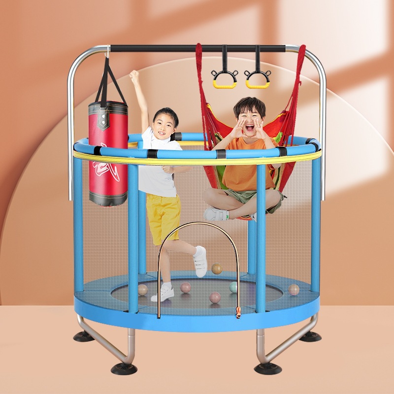 Trampoline indoor small household trampoline children's trampoline fitness with protective net family bed exercise