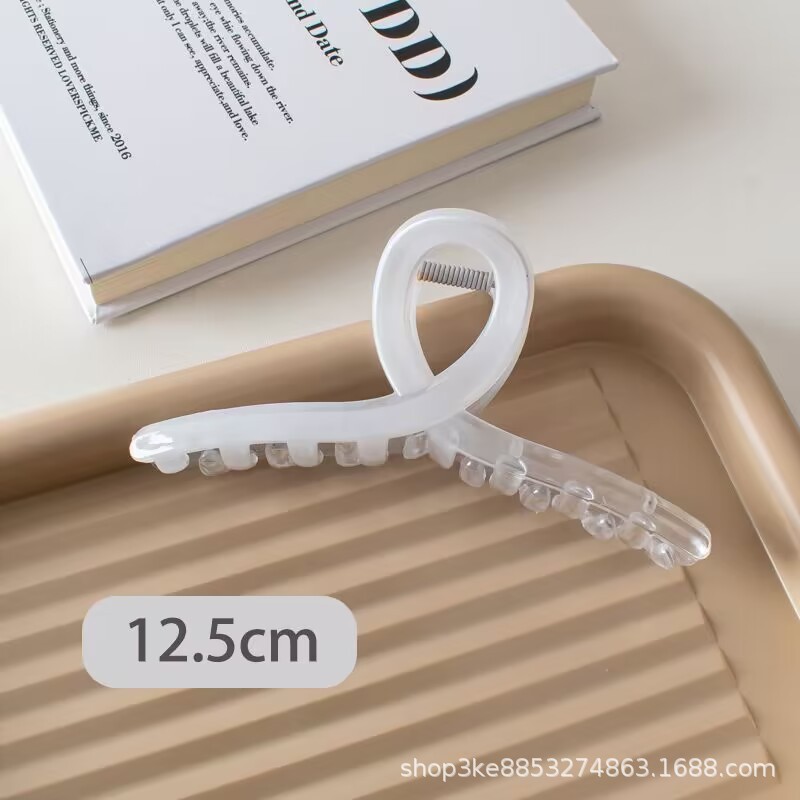 Große 13 cm hochwertige Farbverlauf Haarspange für Frauen, stilvolles quadratisches Haarzubehör für voluminöses Haar.