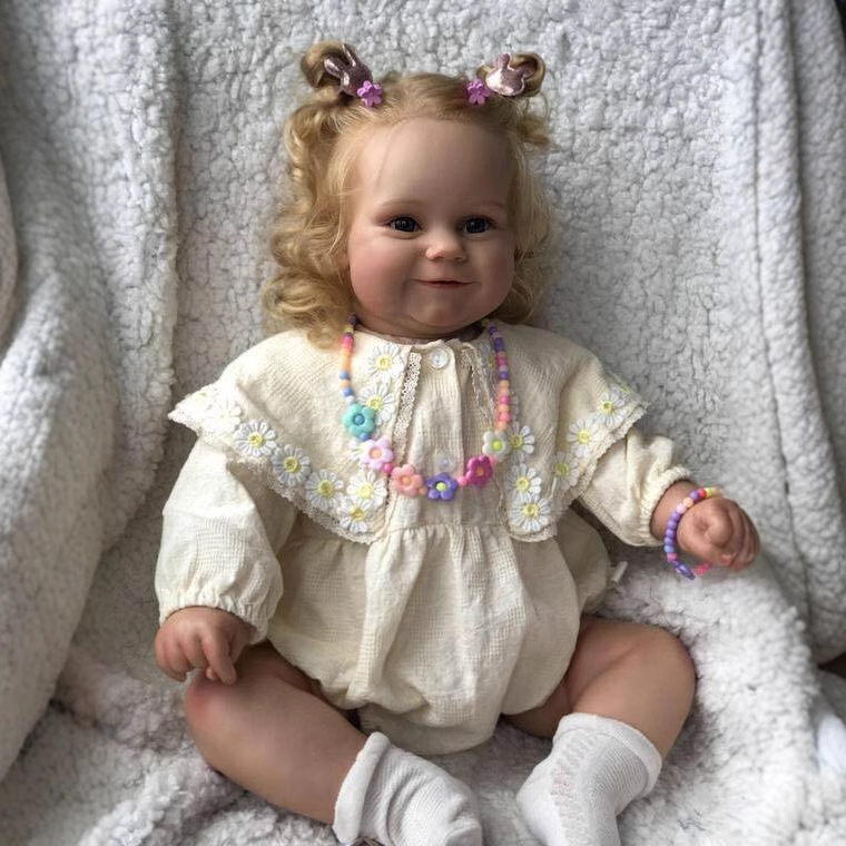 Muñeca realista Maddie de 60 cm, bebé reborn, hecha a mano, piel 3D, fuente de suministro para comercio electrónico transfronterizo