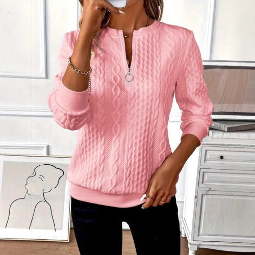 2024 Cross-border Amazon TikTok Bestselling Women's Hooded Sweatshirt Four-in-One Fleece Casual Hoodie Zip-up Hoodie