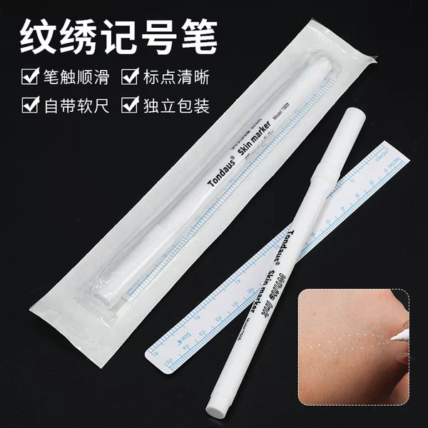 Factory Wholesale Tattoo Positioning Pen, White Marker Pen, Special Positioning Marker Pen for Tattooing and Skin Use