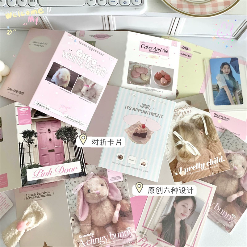 Оригинальные ins складные карты из картона защиты небольших картонных упаковочных материалов декоративный складной diy сообщение открытка