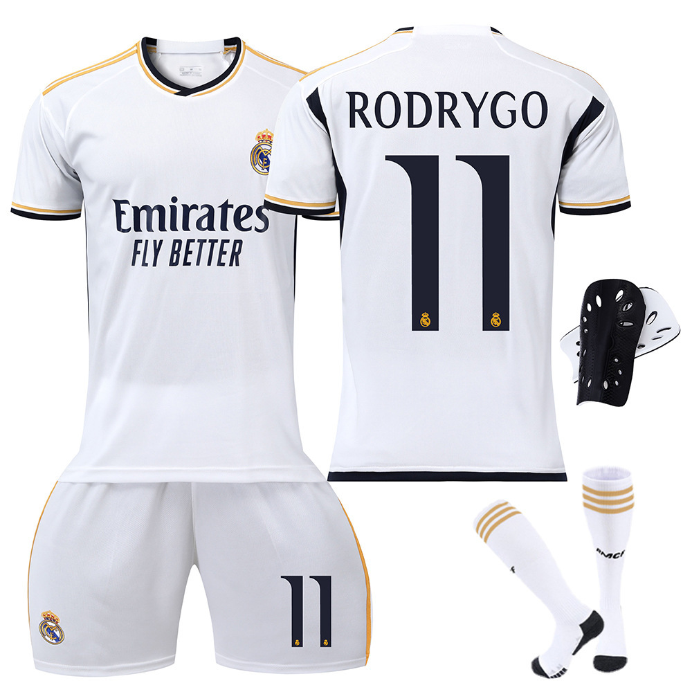 2324 Camiseta de fútbol del Real Madrid No. 7 Vinicius 5 Camiseta Belingham Mbappé 10 Modric Cross-border