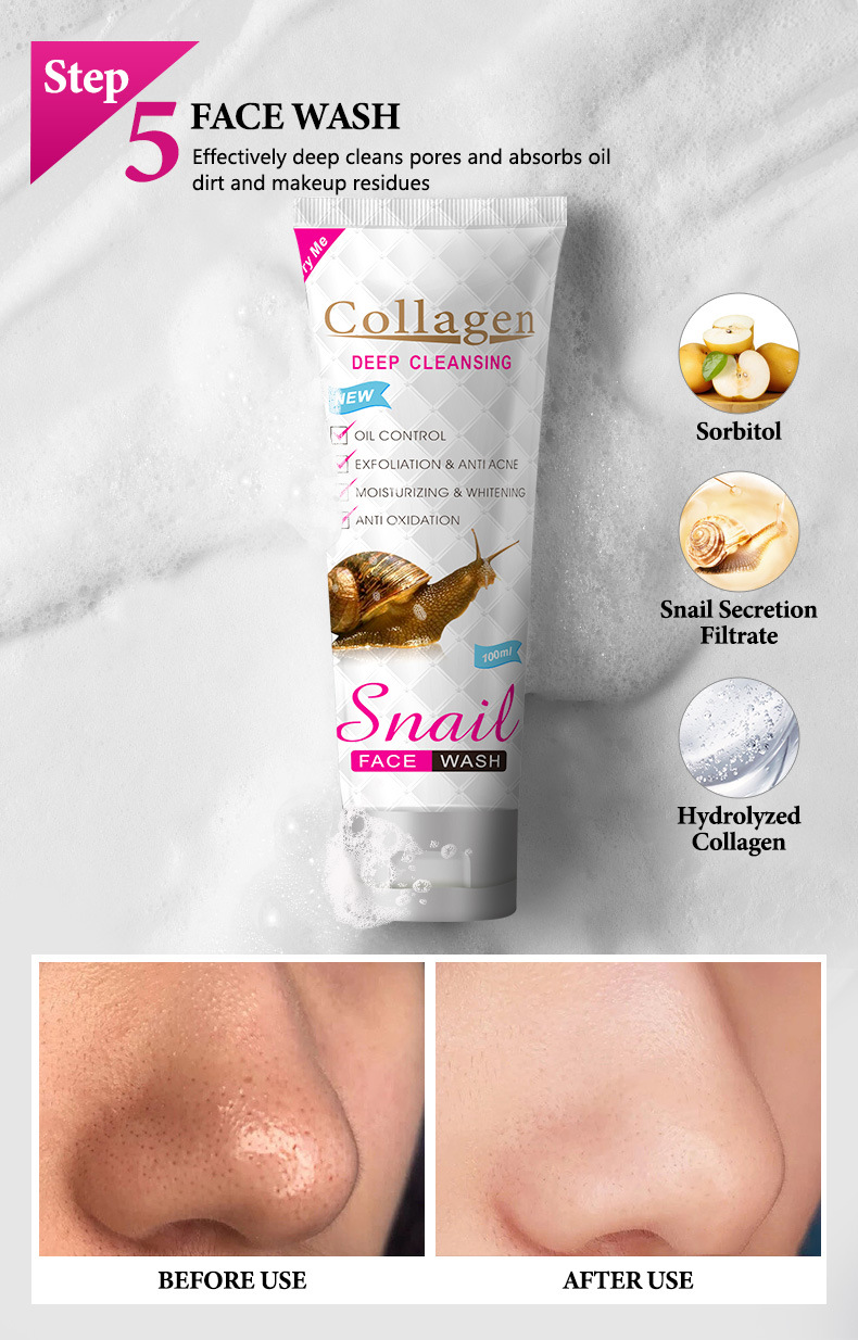 Snail Original PeiMei Liquid Skincare Lotion Set Full Box Skin Care Products_voghion.com