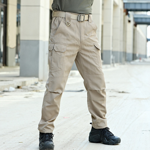 IX10 new wind whisperer tactical pants men's outdoor military fan pants training trousers spring and summer overalls with multiple bags