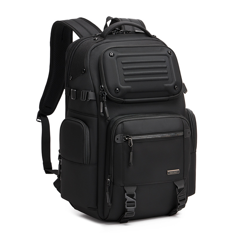 Ozuko Men's Backpack Waterproof Large Capacity Business Laptop Bag_voghion.com