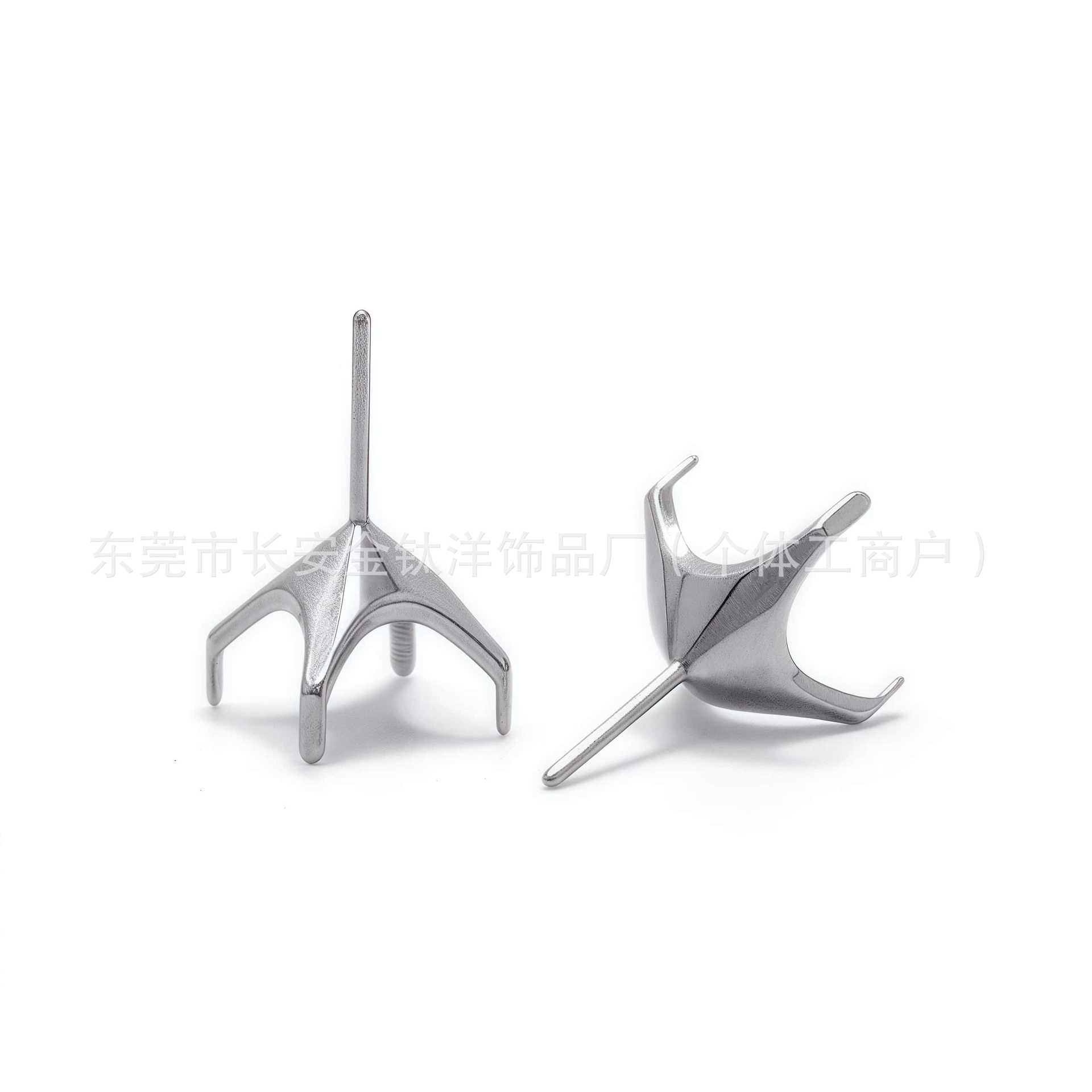 Pointed titanium steel lip stud product view