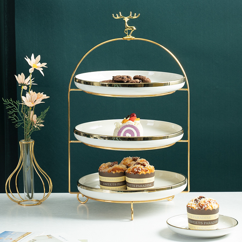 甜品架+盘