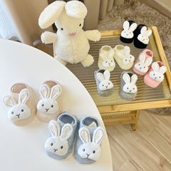 Baby bunny shallow mouth doll floor socks ins children's cute cartoon invisible socks baby anti-slip toddler socks