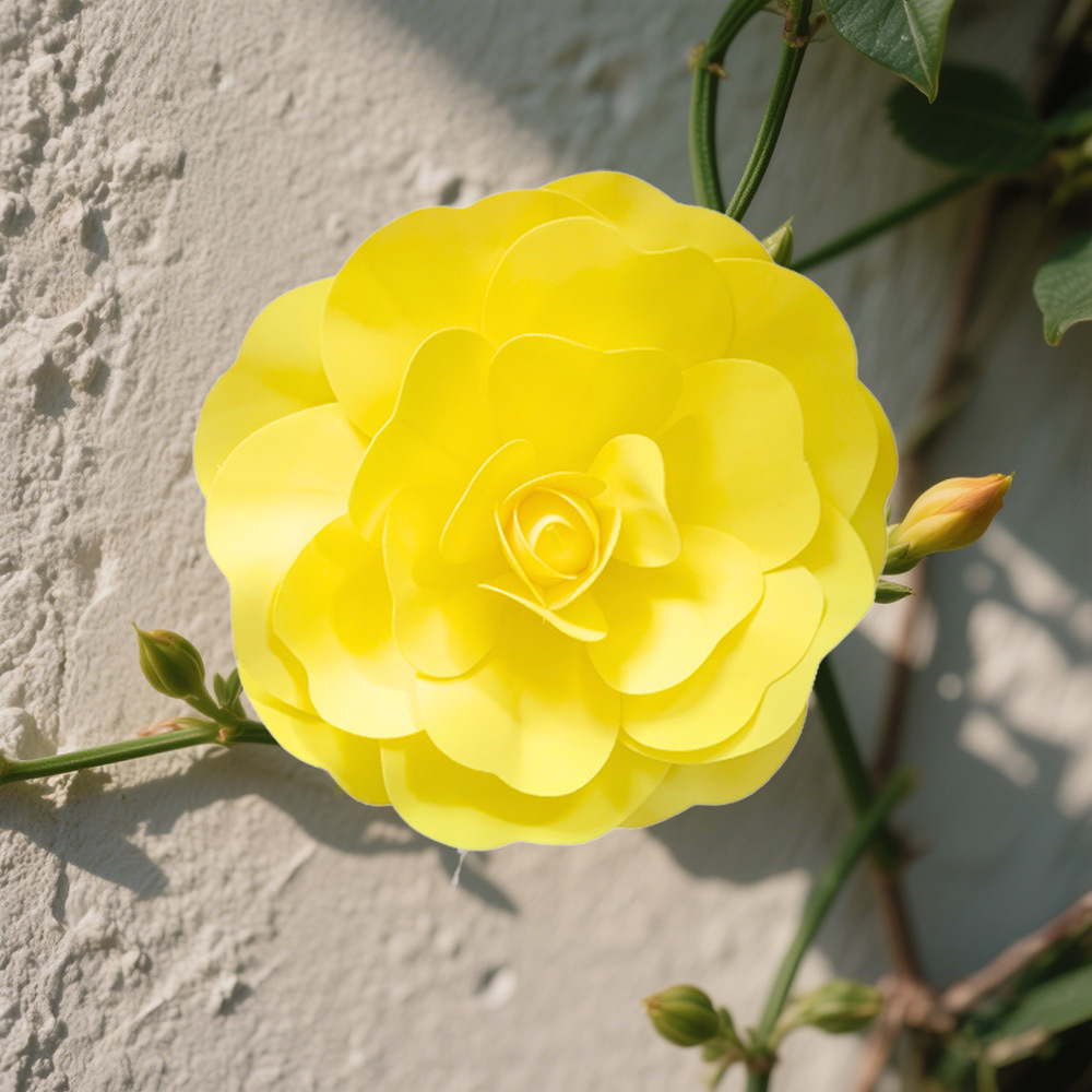 Red de celebridades, rosa amarilla, ratán, pared de flores, simulación, fotografía de fotos de bodas, decoración de fotos, flores de ratán, arte floral al aire libre