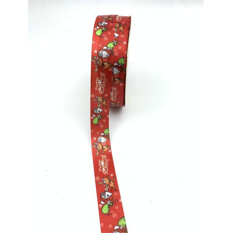 2. cinta de Navidad de 5cm Impresión digital SERIE DE Navidad decoración de fiesta caja de regalo de embalaje Transferencia de Calor impresión cinta lote