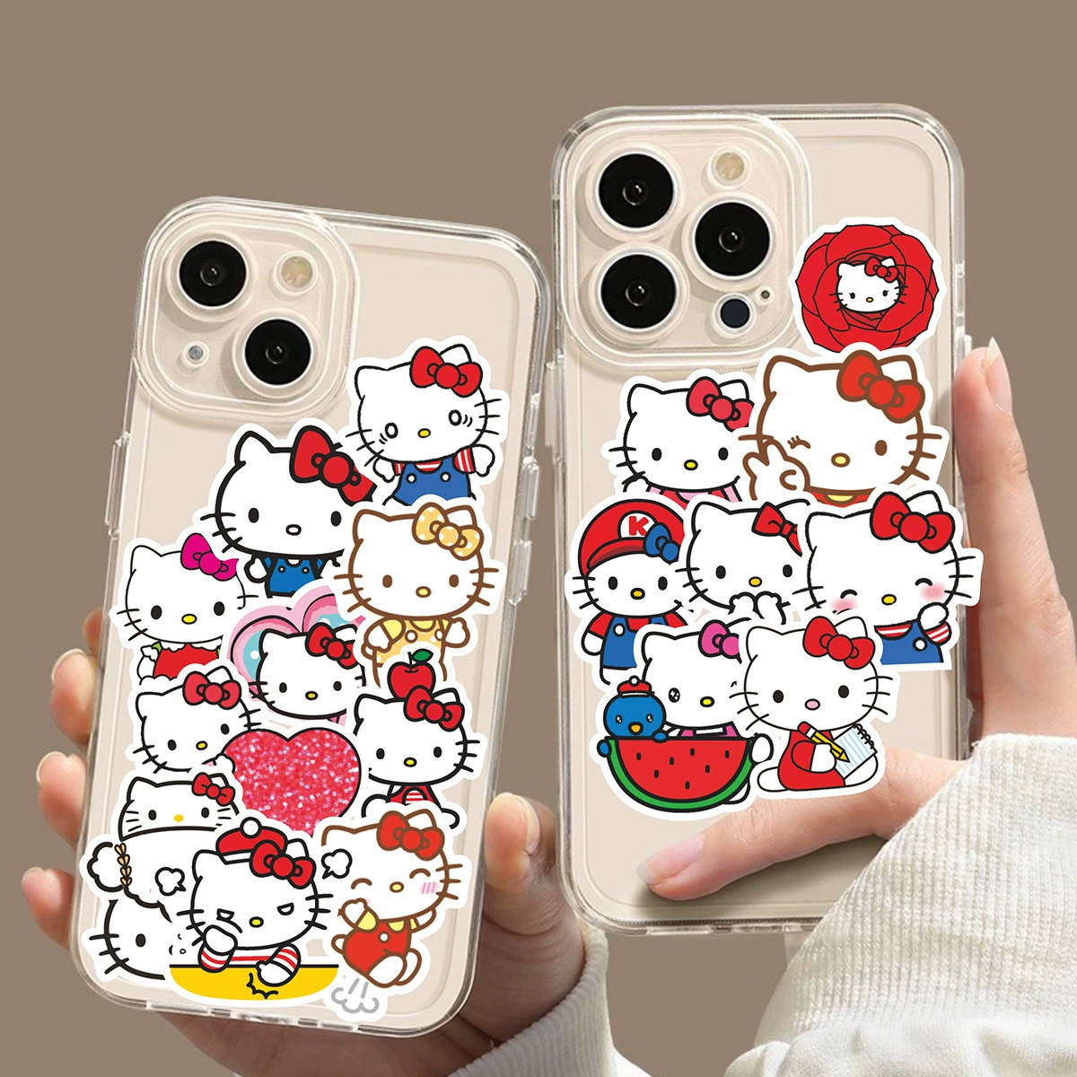 Hello kitty, cartoon tablet phone case, wrench, stickers