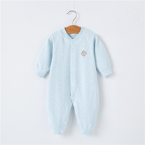 Baby Romper Spring and Autumn Soft Fleece Pure Cotton Boneless Baby Clothes Underwear Autumn Clothes Newborn Baby Clothes Outer Wear 