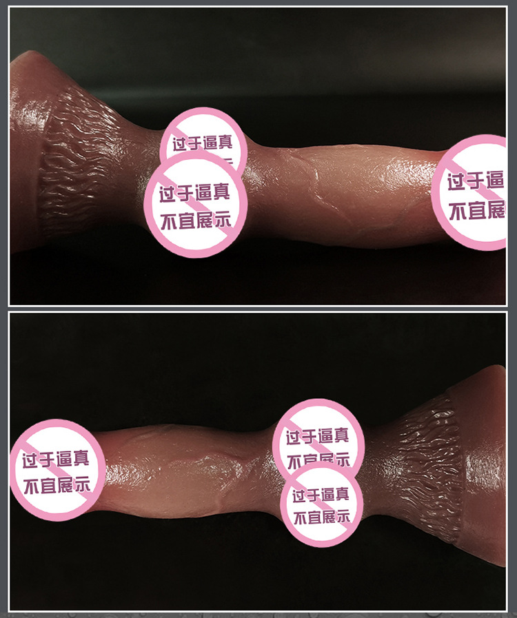 Liquid Silicone Realistic Dildo for Women, Soft Flesh-Like Adult Toy — detail image 24