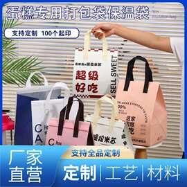 议·蛋糕保温袋打包袋外送专用一次性烘焙咖啡奶茶提拉米苏手提袋