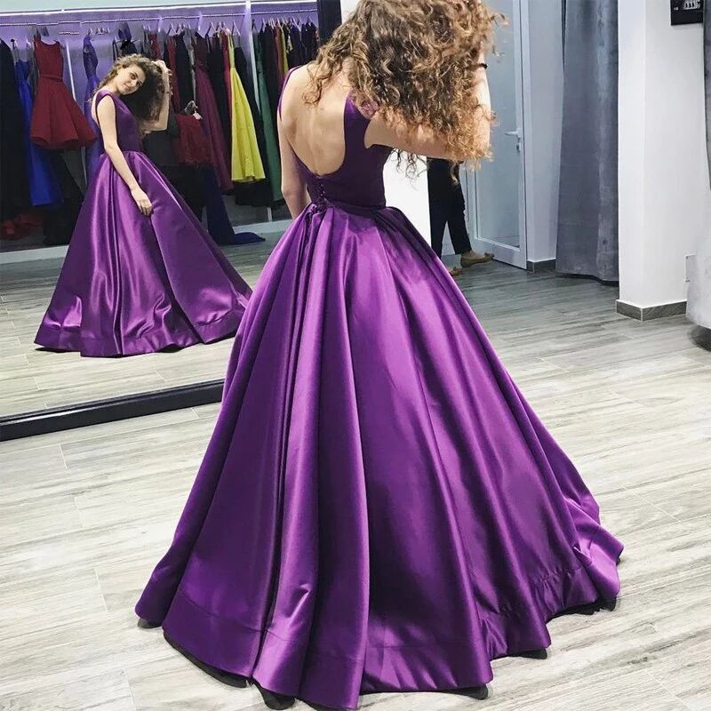 Comercio exterior europeo y americano Amazon AliExpress deseo vestido de noche elegante simple cuello redondo sin mangas vestido de banquete image 4