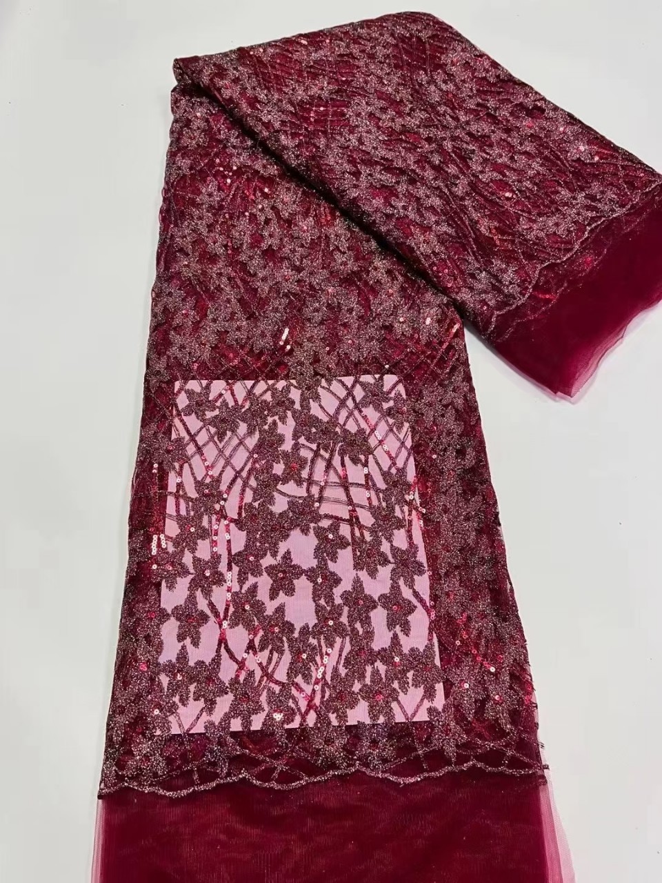 Primavera línea compuesta tela de encaje lentejuelas ropa los niños vestido estrella flor cheongsam hanfu bordado JX2618 image 9