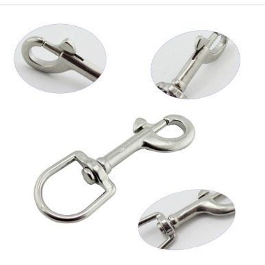 厂家不锈钢弹簧钩链头钩宠物钩箱包钩潜水用钩单头高强度防腐蚀