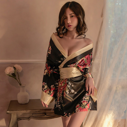 Sexy lingerie, Japanese kimono for women, game sexy uniform, temptation, whole kimono 1572