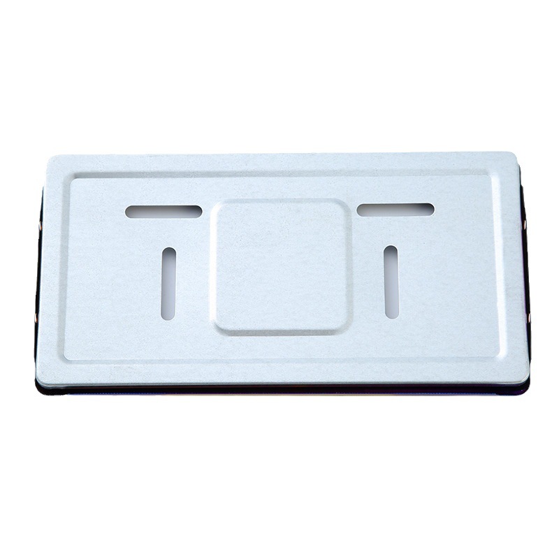 Marco de placa de matrícula de coche caliente transfronterizo cubierta de placa de matrícula de protección fija universal Marco de placa de matrícula decorativo coche de aleación de aluminio image 7