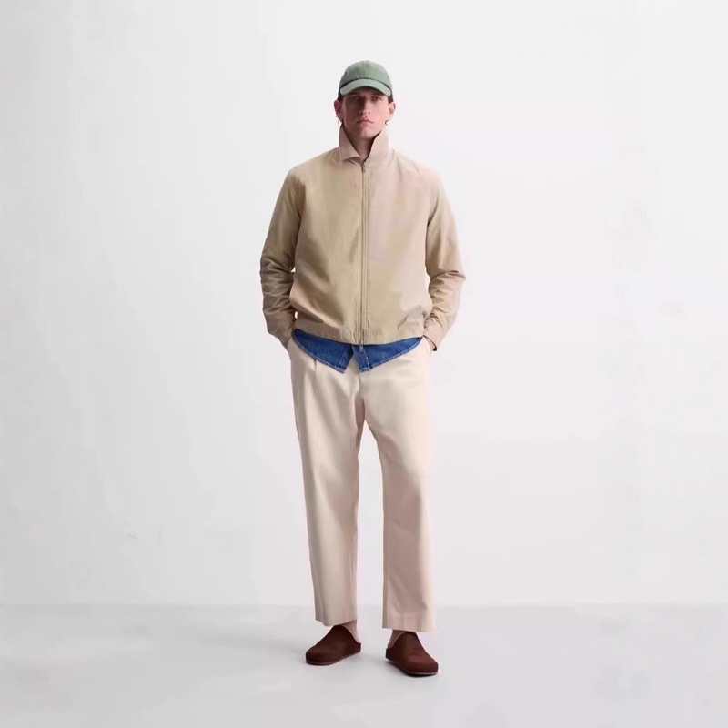 Men's Lightweight Technical Fabric Long Sleeve Zipper Jacket 7380380